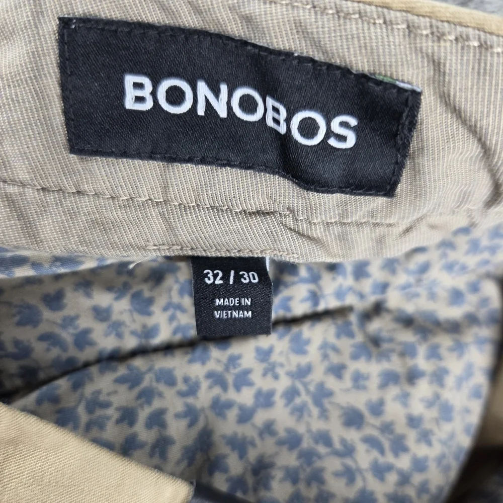 NWT Bonobos Slim Fit Chino Khaki Pants Men's Navy 32x30 Cotton Blend Stretch - Picture 4 of 14